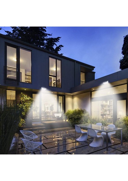 450 Lümen 24 LED Güneş Işığı, Alüminyum Alaşımlı Kabuk, Dış Mekan Su Geçirmez, Radar Hareket Algılama, Sundurma, Bahçe, Avlu, Garaj Uygulaması (2 Paket) (Yurt Dışından) fiyatları