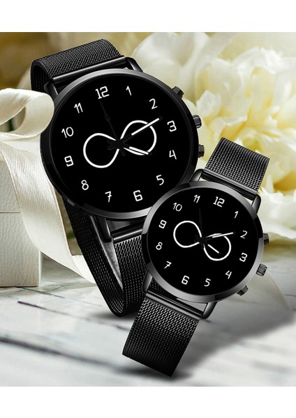 Çift Saatleri Sonsuzluk Sevgili Saatleri Siyah Çift Kol Saatleri Sevgililer Günü Hediyesi