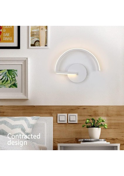 LED Iç Mekan Duvar Lambası 8W, Yaratıcı Mektup Beyaz Duvar Lambası 3000K Sıcak Beyaz Modern Metal Duvar Lambası Yatak Odası Oturma Odası Merdiven Koridor Için (Yurt Dışından) fiyatları