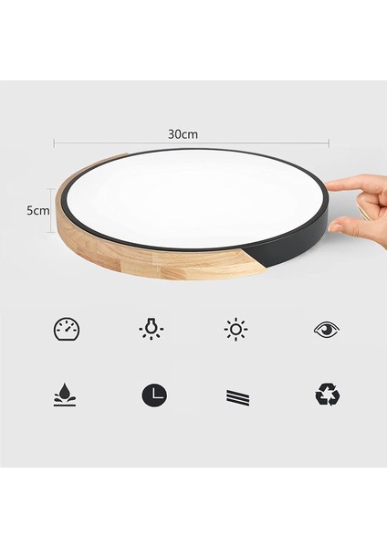LED Tavan Lambası Ahşap, LED Tavan Lambası, Oturma Odası, Yatak Odası, Banyo, Balkon, Koridor, Bodrum Için LED Lambalar Tavan Işıkları (Yurt Dışından) fırsatları
