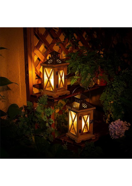 Fener Mumluk Vintage Fener Ahşap Metal Dekoratif Fener Tutucu Açık Rustik Düğün Centerpiece Asılı Fener Çiftlik Evi Kapalı Açık Fener Dekor 28 cm (Yurt Dışından) indirimleri