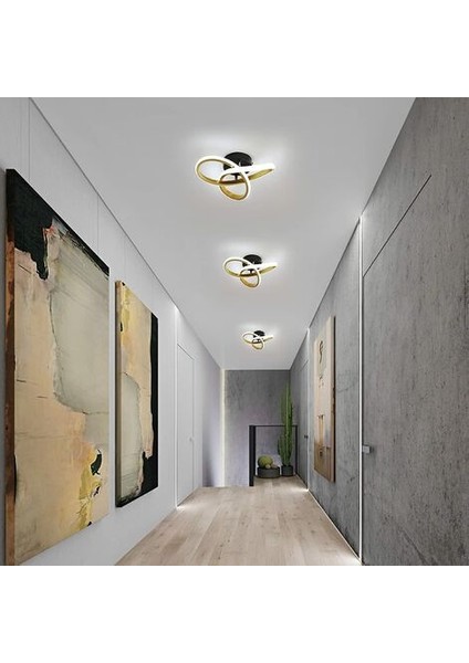 Modern LED Tavan Işığı, 22W Yuvarlak Geometri LED Tavan Işığı, 6000K Çap 24CM Koridor, Oturma Odası, Yatak Odası Için (Yurt Dışından) modelleri