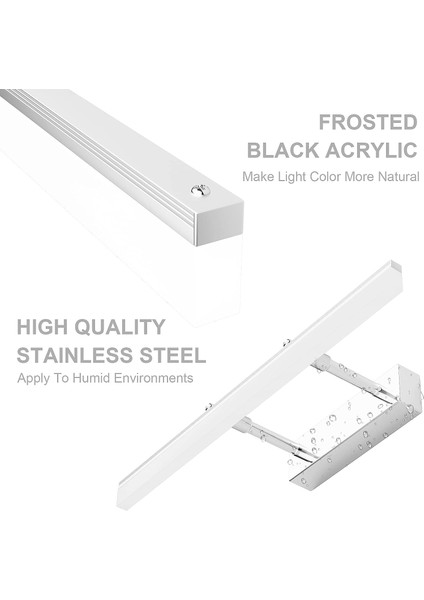 LED Ayna Işığı 50CM, Banyo Duvar Işığı 780LM 12W 6000K, Banyo Ayna Işığı IP44 LED Duvar Işığı Ayarlanabilir Işık Kafalı Modern Banyo Işığı (Yurt Dışından) modelleri