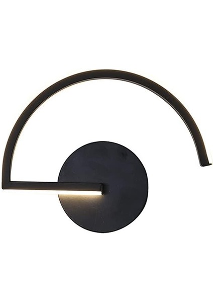 LED Iç Mekan Duvar Lambası 8W, Yaratıcı Mektup Siyah Duvar Lambası 3000K Sıcak Beyaz Modern Metal Duvar Lambası Yatak Odası Oturma Odası Merdiven Koridor Için (Yurt Dışından)