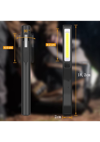 USB Şarj Edilebilir USB Çalışma Lambası Cob Torch Cep Limns Ultra Güçlü LED Kamp Lambası Araba Garaj Için Dıy Atölye Manyetik Kelepçe ile (Yurt Dışından) fiyatları