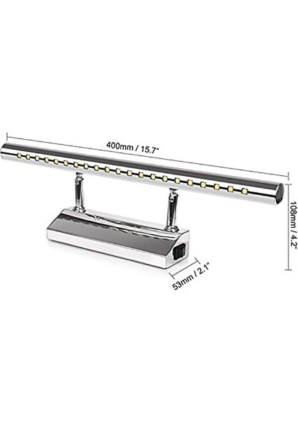 5W LED Ayna Ön Işık - Anahtarlı Banyo Lambası Su Geçirmez Makyaj Aydınlatma Paslanmaz Çelik Duvar Lambası Tuvalet Iç Mekan Kullanımı Sıcak Beyaz (Yurt Dışından) modelleri