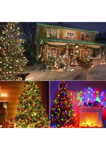 24M 200LEDS Dizi Işıklar, Uzaktan Kumandalı LED Halat Işık, Elektrikli, Iç Mekan/dış Mekan Için Su Geçirmez, Noel Işıkları, Parti, Kutlama Için Ideal (Yurt Dışından) indirimleri