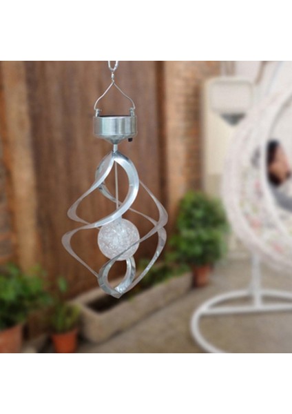 Güneş Rüzgar Ahenge LED Rüzgar Ahenge Aydınlatma Açık Bahçe Yard Parti Dekor Için Asılı Lamba Renk Değiştirme (Gümüş) (Yurt Dışından) fiyatları