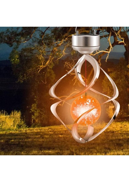 Güneş Rüzgar Ahenge LED Rüzgar Ahenge Aydınlatma Açık Bahçe Yard Parti Dekor Için Asılı Lamba Renk Değiştirme (Gümüş) (Yurt Dışından) indirimleri