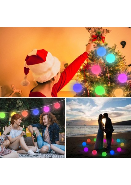 4 Adet Yüzen Havuz Işığı, IP68 Su Geçirmez LED Işık Topu, LED Havuz Işığı 16 Rgb Renk Uzaktan Kumandayla Değişiyor Küvet Uygula, Dış Mekan Işık Topu, Parti, Düğün (Yurt Dışından) indirimleri