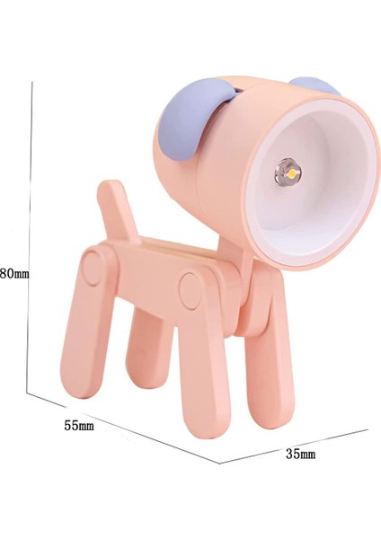 6 Paket Mini Gece Lambası, Cep Telefonu Tutuculu Yaratıcı Karikatür Köpek ve Geyik LED Masa Lambası, Ev, Ofis, Çeşitli Için Katlanabilir Göz Dostu Çalışma Lambası (Yurt Dışından)