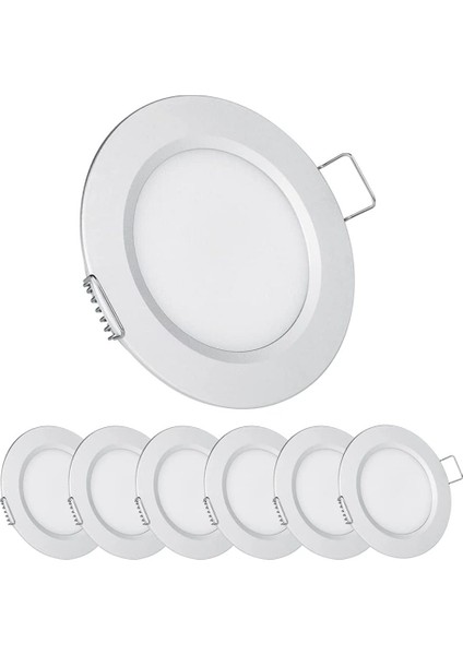 12 Volt LED Puck Işık, Rv Tekne Gömme Kubbe Işık, Kabin Altı Camper Van Karavan Kabin Kamyon Karavan Yelkenli Iç Aydınlatma Için 12V Aşağı Işık, 6 Paket (Yurt Dışından)