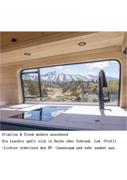 12 Volt LED Puck Işık, Rv Tekne Gömme Kubbe Işık, Kabin Altı Camper Van Karavan Kabin Kamyon Karavan Yelkenli Iç Aydınlatma Için 12V Aşağı Işık, 6 Paket (Yurt Dışından) fırsatları