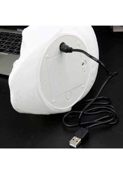 USB Şarj Renkli LED Kafatası Kafa Okşama Lambası Uzaktan Kumanda ile Gece Işık Dekorasyon Hediye (Yurt Dışından) modelleri