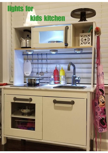 Dolap/dolap/raf/giriş/mutfak/geçit Için 3 Pille Çalışan 5 LED Spot Lamba Kendinden Yapışkanlı Gece Aydınlatma Seti (Yurt Dışından) modelleri