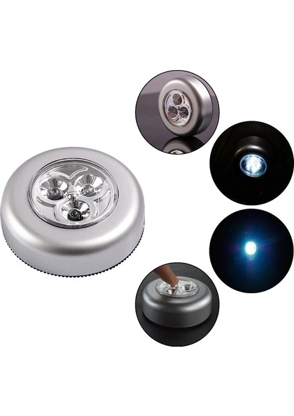 Dolap/dolap/raf/giriş/mutfak/geçit Için 3 Pille Çalışan 5 LED Spot Lamba Kendinden Yapışkanlı Gece Aydınlatma Seti (Yurt Dışından) indirimleri