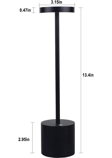 Masa Lambası, Şarj Edilebilir LED Akülü Masa Lambası USB 3200 Mah Şarj Edilebilir Alüminyum Yemek Odası Süslemeleri Masa Lambası, 4 W 150LM 3100 K (Yurt Dışından) fiyatları