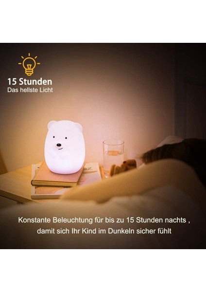 LED Gece Lambası Çocuk Uzaktan Kumandalı Gece Lambası Bebek Gece Lambası Dekoratif Hediye Için Dokunmatik Taşınabilir Silikondan Yapılmış (Yurt Dışından) indirimleri