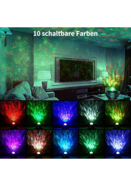 LED Yıldızlı Gökyüzü Projektör Lambası, Dönen Su Dalgaları, Uzaktan Kumanda ve Zamanlayıcı ile Galaxy Projektör Gece Lambası, Çocuk ve Yetişkin Odası Dekorasyon Hediyeleri (Yurt Dışından) fırsatları