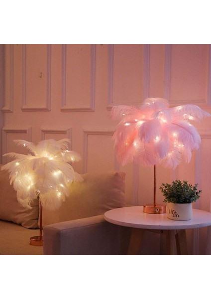 Çağdaş ve Benzersiz Büyük Pembe Gerçek Tüy Desenli Tüy Gölge Işığı (Yurt Dışından) indirimleri