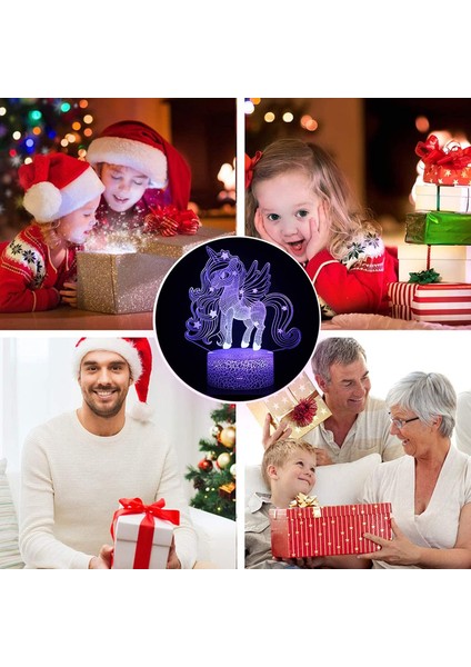 3D Unicorn Gece Lambası, 16 Renk Değiştirme 3D Lamba Uzaktan Kumanda ile Noel Cadılar Bayramı Doğum Günü Hediyesi Çocuklar Için Erkek Bebek Kız Yatak Odası (Yurt Dışından) indirimleri