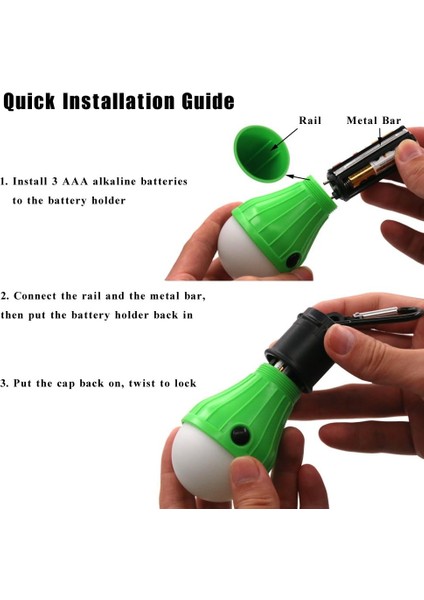 LED Çadır Işıkları 4 Paket Taşınabilir Kamp Işık Lambası Kasırga Acil Sırt Çantasıyla Seyahat Için Çadır Fener Ampulü Yürüyüş Açık ve Kapalı, Elektrik Kesintisi Için Akülü (Yurt Dışından) fırsatları