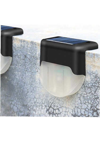 Güneş Köprü Işıkları Açık Sahne Işıkları LED Lamba Güneş Çit Işıkları Bahçe Bahçe Için Beyaz Siyah Kabuk 4 Adet (Yurt Dışından) modelleri
