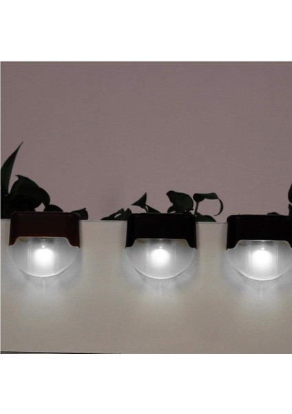 Güneş Köprü Işıkları Açık Sahne Işıkları LED Lamba Güneş Çit Işıkları Bahçe Bahçe Için Beyaz Siyah Kabuk 4 Adet (Yurt Dışından) fırsatları