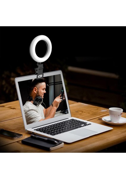 Halka Işıklı Dizüstü Bilgisayar, Tripod ve Kelepçeli 5 Inç Halka Işık, 5 Aydınlatma Modu ve 11 Parlaklık Özelliğine Sahip (Yurt Dışından) fırsatları