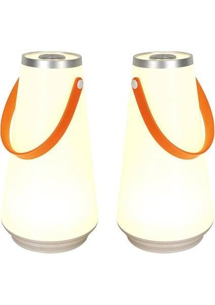 2 Paket Akülü Asılı Başucu Lambası, Şarj Edilebilir LED Lamba, Yatak Odası, Oturma Odası Için Taşınabilir Gece Lambası (Yurt Dışından)