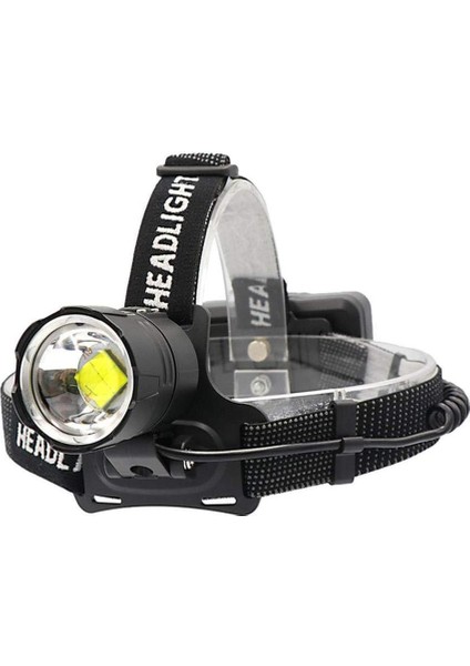 Şarj Edilebilir LED Far 10000 Lümen XHP70.2 Güçlü Farlar Yüksek Güçlü Çalışma Işığı Balıkçılık Mağaracılık Avcılık Için Zumlanabilir Far (Yurt Dışından)