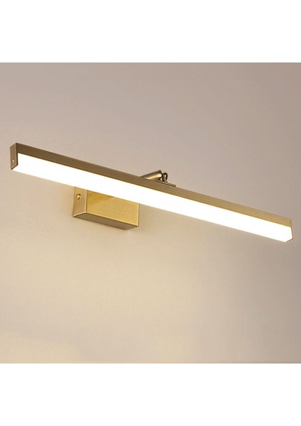 LED Banyo Aynası Işığı, 18W IP44 Su Geçirmez 180° Dönüş Banyo Işığı Duvar Banyo Aynası Lambası, 1170 Lümen, Sıcak Beyaz 3000K, Krom (Yurt Dışından)