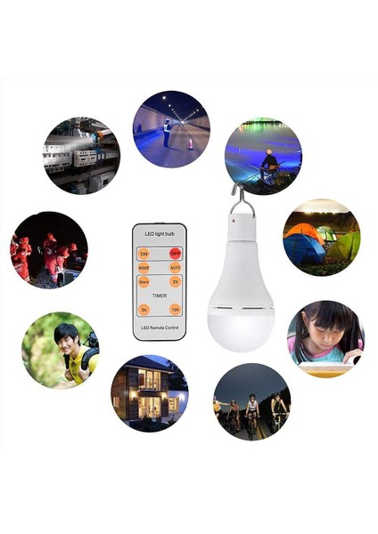 Güneş Enerjili LED Ampul - Taşınabilir USB Şarj Fener Spot Işığı Lamba Kapalı Ofis Mutfak Açık Yürüyüş Kamp Çadırı Balıkçılık Aydınlatma Için Güneş Paneli ile Okuma (Yurt Dışından) fiyatları