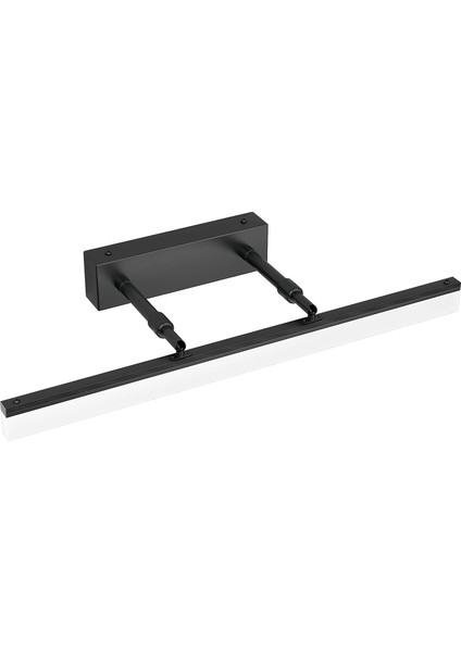 LED Ayna Lambası 50CM, Banyo Duvar Lambası 780LM 12W 6000K, Banyo Için Ayna Lambası IP44 LED Duvar Lambası Ayarlanabilir Işık Kafalı Modern Banyo Lambası (Siyah 50CM) (Yurt Dışından)