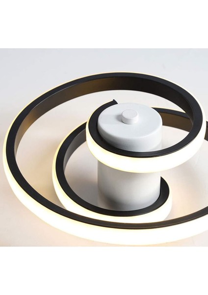Modern LED Tavan Işığı, 18W Yaratıcı Tasarım Spiral Tavan Işığı (Soğuk Beyaz 6000K) (Yurt Dışından) fırsatları