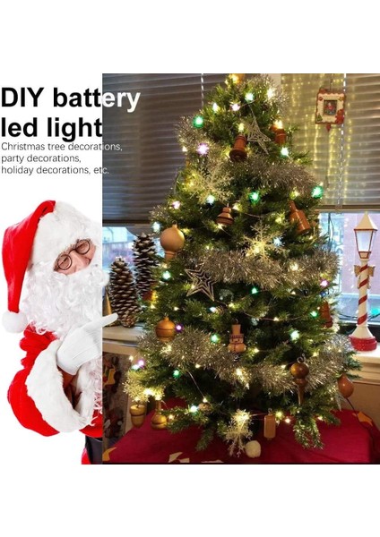 2 LED Dizi Işık Seti 10M 100 8 Mod Dış Aydınlatma Bakır Tel Akülü Uzaktan Kumanda ve Zamanlayıcı ile Su Geçirmez IP67 (Yurt Dışından) fiyatları