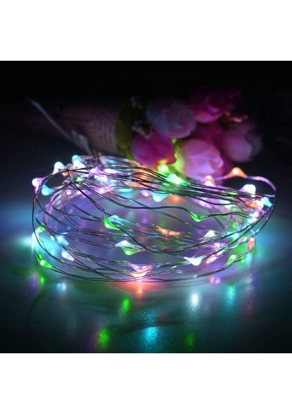 2 LED Dizi Işık Seti 10M 100 8 Mod Dış Aydınlatma Bakır Tel Akülü Uzaktan Kumanda ve Zamanlayıcı ile Su Geçirmez IP67 (Yurt Dışından) modelleri