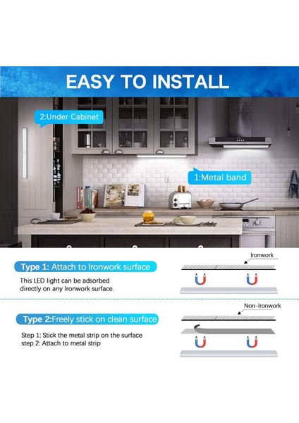 40 LED Dolap Işığı, Kablosuz, USB Şarj Edilebilir, Manyetik, Hareket Sensörlü, 4 Aydınlatma Modu, Taşınabilir. Dolap Işığı, Acil El Lambası, Çocuk Gece Lambası (Beyaz1) (Yurt Dışından) modelleri