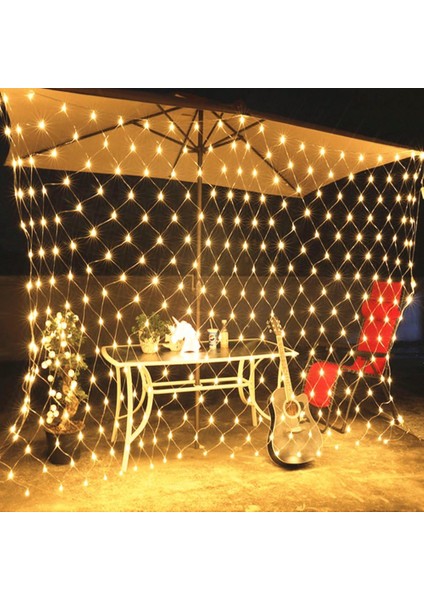 Vıngo 2*2m LED Dize Işıklar 204 Led'li Dize Işıklar Kontrol Kutusu ile Noel Ağ Örgüsü (Yurt Dışından) modelleri