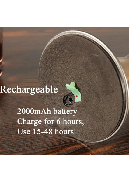 Kablosuz LED Restoran Masa Lambası, Şarj Edilebilir Pil Masa Lambası Dokunmatik Kontrollü Oteller Için Dış Mekan Masa Lambası Sehpa, 2000 Mah, Gümüş (Yurt Dışından) fırsatları