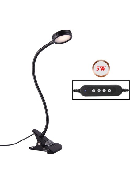 LED Masa Lambası Kelepçe Okuma Masası Yatak Adaptörü ile Parlaklık Ayarı Ofis ve Ev Için Göz Bakımı 360° Esnek (Yurt Dışından) fiyatları