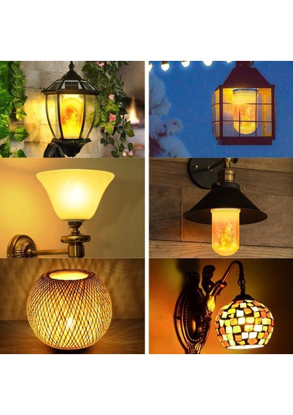 Alevli Ampul, E27 Ampul, Titreşen Işık Efekti, 3W LED Dış Mekan Aydınlatma, Ev, Bahçe, Bar, Parti, Düğün, Restoran, Sevgililer Günü, Dekorasyon Için Titreşen Işık (Yurt Dışından) fırsatları