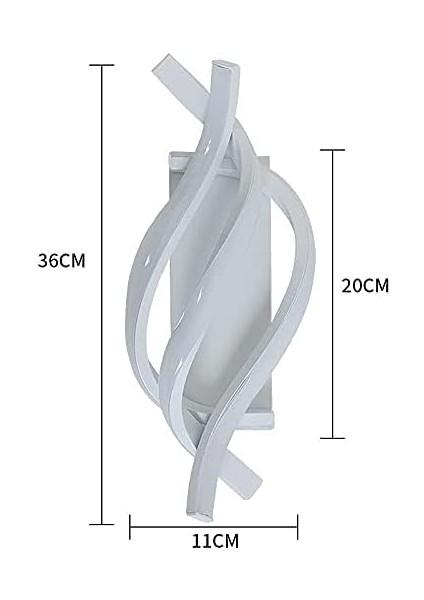 Duvar Lambası LED 18W, Duvar Lambası Iç Mekan Modern Duvar Lambası Sıcak Beyaz 6000K Oturma Odası Yatak Odası Merdivenleri Için (Yurt Dışından) indirimleri