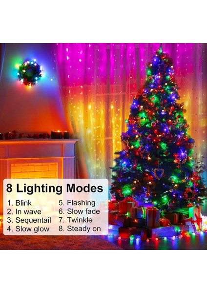 Perde Telli Işık, 3 x 2,8m 300 LED Pencere Işığı Usb, Uzaktan Kumandalı, 10 Su Geçirmez Kancalı Dize Işık, Yatak Odası Noel Dekorasyonu Için (Yurt Dışından) fiyatları
