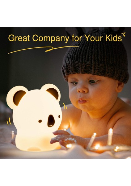 Çocuk Gece Lambası Şarj Edilebilir LED Elektrik Fişi Gece Lambası, Dokunmatik Başucu Lambası USB Silikon Lamba 7 Renk, Yatak Odası Gece Lambası (Yurt Dışından) fırsatları