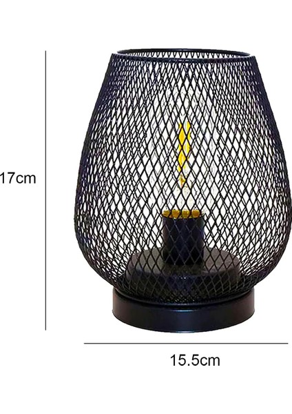 2'li Metal Kafesli Pille Çalışan Akülü LED Fener Seti Düğünler, Partiler, Verandalar, Iç Mekan ve Dış Mekan Etkinlikleri Için Ideal (Yurt Dışından) fiyatları