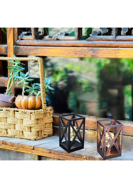 LED Vintage Fenerler Rustik Country Tarzı Masa Lambası Zamanlayıcı ile Akülü Kafes Lambası Oturma Odası Çocuk Yatak Odası Bahçe Veranda Güverte Peyzaj Dekor (Antik Bakır) (Yurt Dışından) modelleri