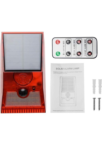 Solar Alarm Işığı, Strobe Hareket Sensörü, Uzaktan Kumandalı, Güneş Enerjili, Su Geçirmez, Kablosuz Duvar Lambası (Yurt Dışından) fiyatları