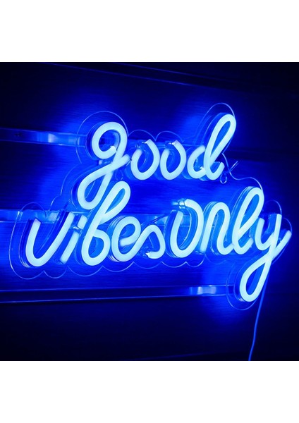 Iyi Vibes Sadece Işık Reklam LED Kelime Işık Burcu Neon Işık Akrilik Harfler Yatak Odası Duvar Bar Parti Dekor Işık Burcu Için LED Neon Burcu (Yurt Dışından)