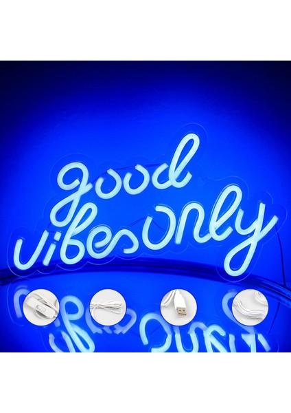 Iyi Vibes Sadece Işık Reklam LED Kelime Işık Burcu Neon Işık Akrilik Harfler Yatak Odası Duvar Bar Parti Dekor Işık Burcu Için LED Neon Burcu (Yurt Dışından) fırsatları